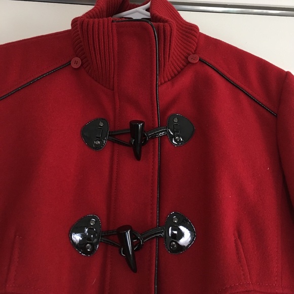 GUESS Los Angeles Wool Toggle Button/Zip Pea Coat - Picture 2 of 7